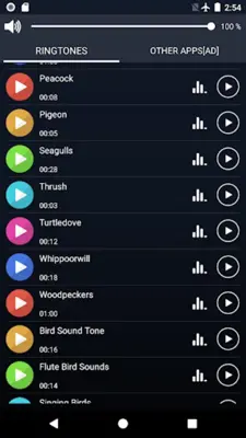 Birds Sounds Ringtones and Wallpapers android App screenshot 5